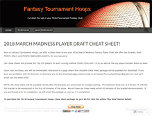 Tablet Screenshot of fantasytournamenthoops.com